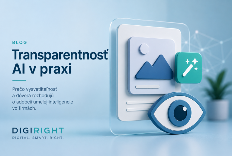 Ilustrácia k téme AI Act a povinnosti transparentnosti pri používaní umelej inteligencie vo firmách